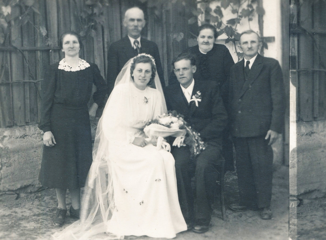 St. Martin: Hochzeit von Maria Korbadits (*1926/+2014) und Julius Ratz (*1918/+1994) - St. Martin 25 / Oberwarter Straße 18