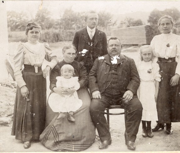 Müllermeister Josef Pelzmann mit Familie (Heidegasse)