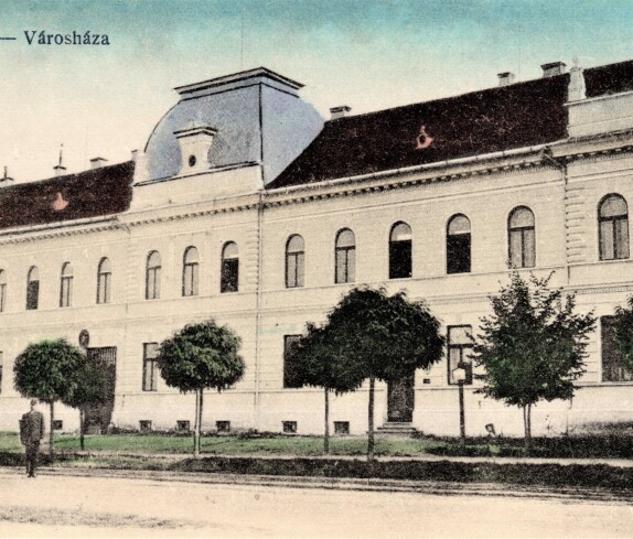 Ansichtskarte: "Felsöör - Városhása" (Oberwart - Rathaus)