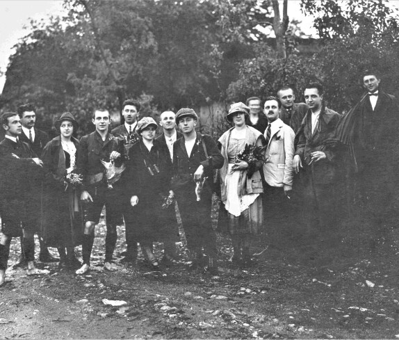 Gruppe von jungen OberwarternInnen nach der erfolgreichen Bekassinen- bzw. Schnepfenjagd