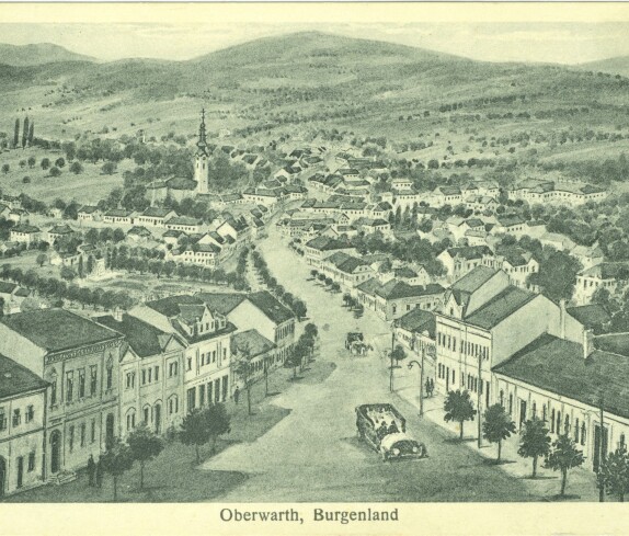 Ansichtskarte: Blick entlang der Wienerstraße in Richtung SO