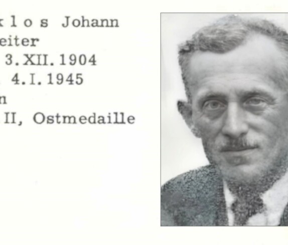 "Janos" Johann Miklos - Gefreiter (*1904/+1945) - gefallen als Soldat der Deutschen Wehrmacht / Graf Erdödystraße 77