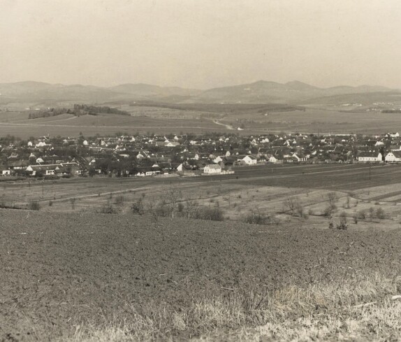 Ansichtskarte: Blick über die nordwestlichen Teile der Stadt gegen Norden