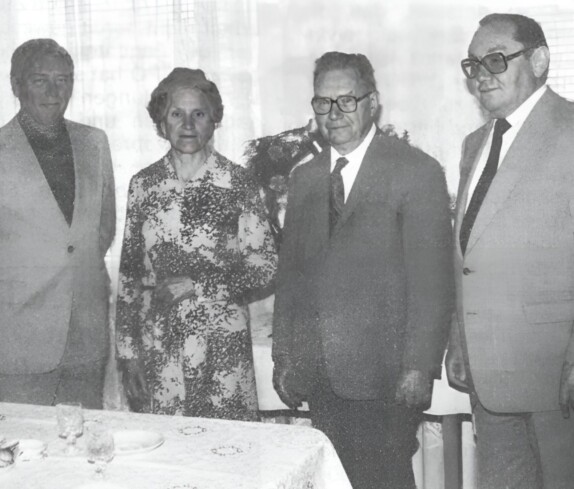 Vertreter der Stadtgemeinde gratulieren dem Ehepaar Langer (Am Telek 2) zur Goldenen Hochzeit - Fülöp/Pieler