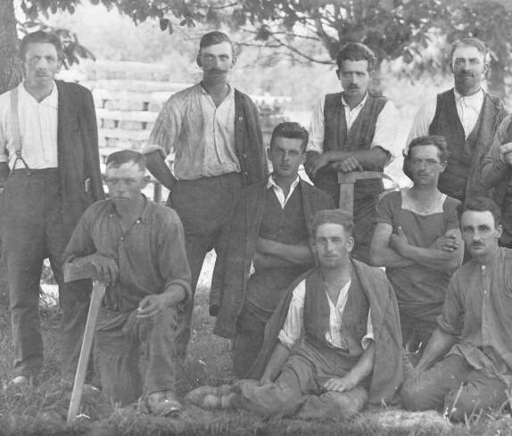 Holzknechte des Sägewerks Dampf (später Schmaldienst)