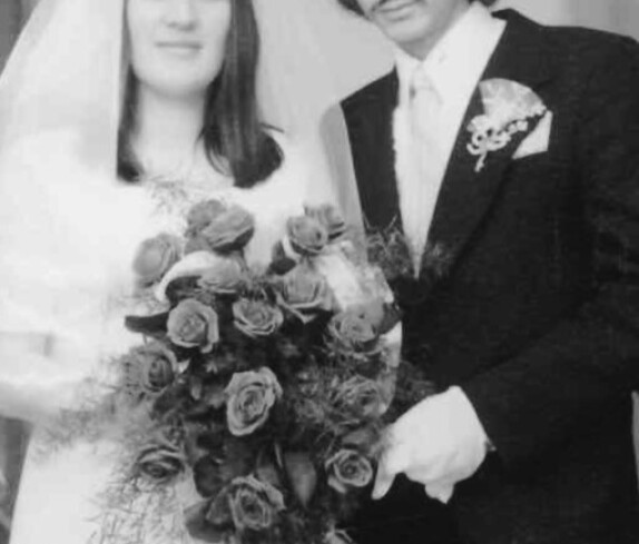 Das Hochzeitspaar Monika Toth und Walter Ifkovits "Bilo"