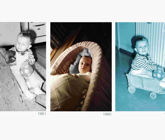 Hannes Langer als Baby und Kleinkind (*1960)
