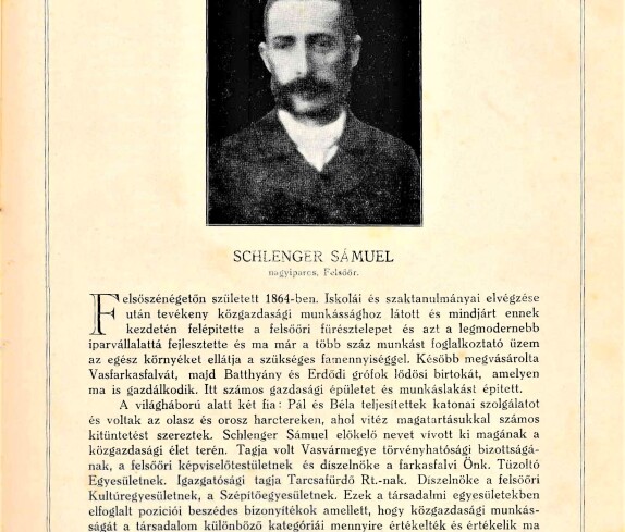 Samuel Schlenger (*1864 / + 1944 - Auschwitz)