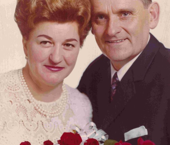 Silberne Hochzeit Gabriele (geb. Derkits, *1922/+2008) und Hubert Schabhüttel (*1920/+1973)