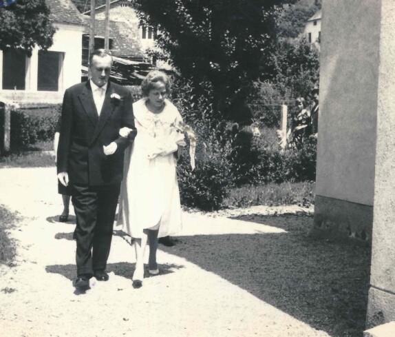 Hochzeit Dr. Alfred Pahr (*1924/+2005) und Herta Schober (*1936/+2007) in Weiz