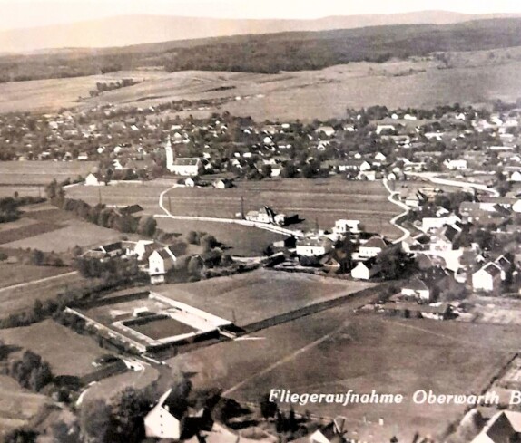 Ansichtskarte: Fliegeraufnahme Oberwarth Bgld. (Luftbild)