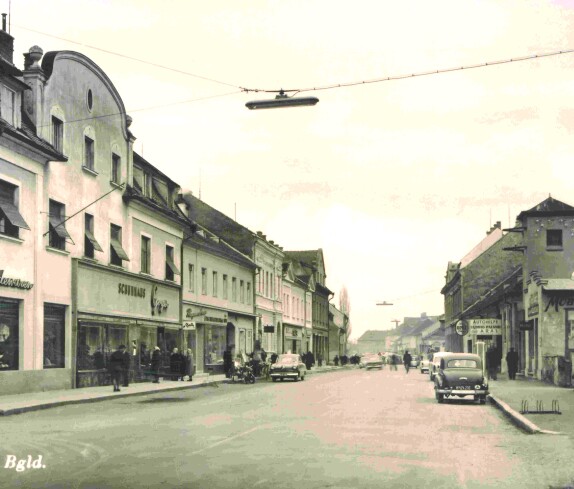 Ansichtskarte: Blick gegen SO in die Wienerstraße