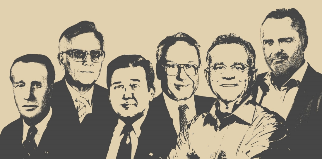 Aktuelle Persönlichkeit der Stadt: Mag. Hans Peter Doskozil und seine Amtkollegen als LH seit 1964 - Bögl/Kery/Sipötz/Stix/Niessl