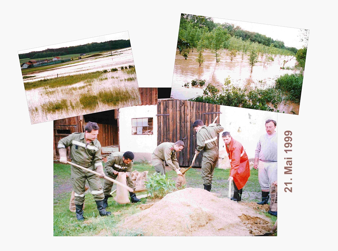 Feuerwehgr: Hochwassereinsatz in St. Martin am 21. Mai 1999 - Tullmann/Ibrahim/Ratz/Eberhardt/Janisch