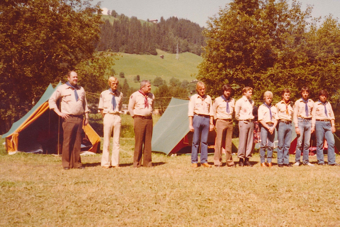 Pfadfinderlager Amstetten 1979 - Polster/Böcskör/Fleck/Szalai/Pongracz/Reiterer/Steflitsch