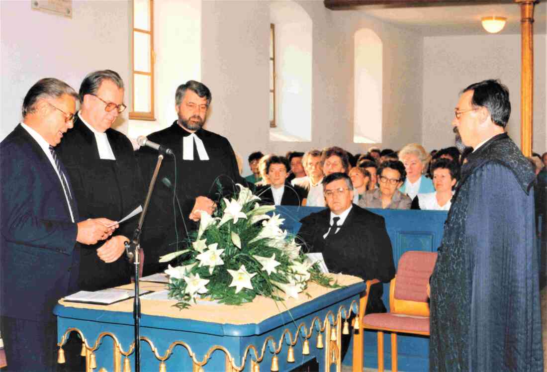 Ref. Pfarrgemeinde: Amtseinführung von Pfarrer Mag. Laszlo Guthy - Fülöp/Karner/Kisza