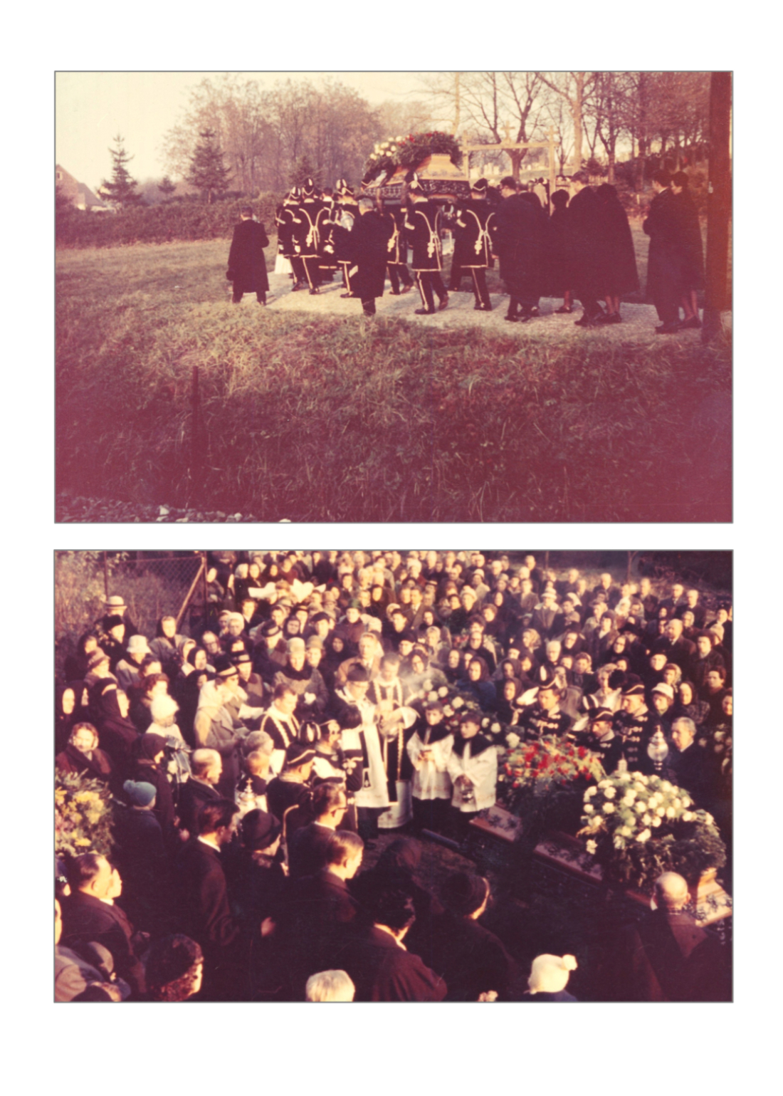 Begräbnis Thomas Hanusch (*1889/+1963) - am Weg und im Friedhof