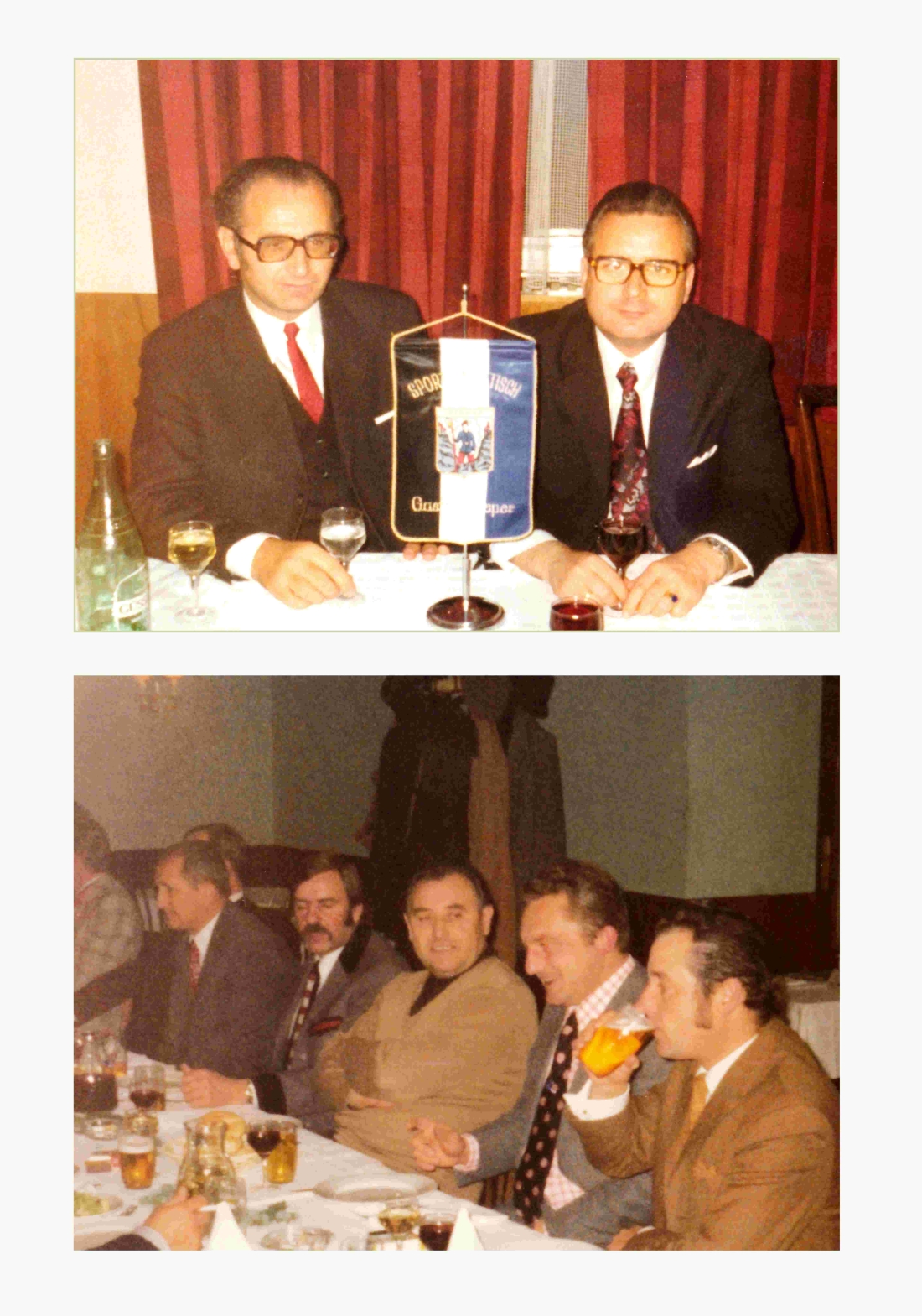 Fußball: Sportlerstammtisch im Gasthof Seper - Kasper/Stix/Bachkönig/Kurz/Grabenhofer/Baliko