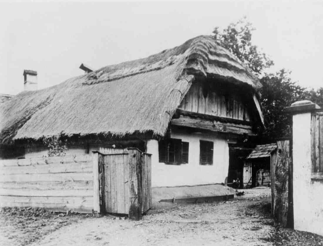 Strohgedecktes Bauernhaus in Blockbauweise:  Klenner (OW 517 / Rechte Bachgasse 47) - Kleinhäuslerhof