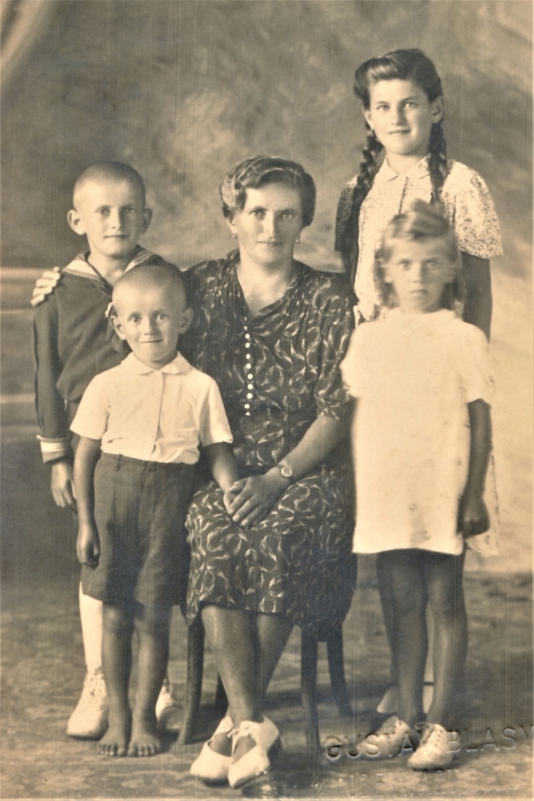 Mutter und Kinder der Familie Ritter