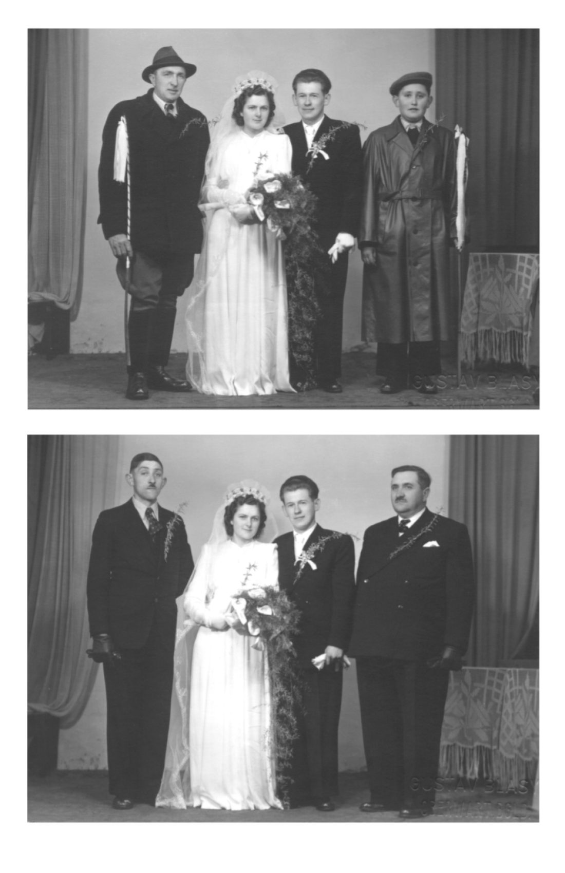 Hochzeit Emmerich Erdely (*1927/+2006) und Anna Mohat (*1931/+2017) - Miklos/Zarka/Braun