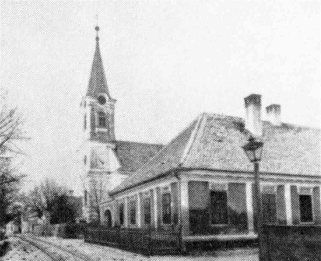 Evang. Pfarrgemeinde AB: Pfarrhaus und Kirche (Evang. Kirchengasse 6) - Geschichte bis 1929 von Pfarrer Paul Geistlinger