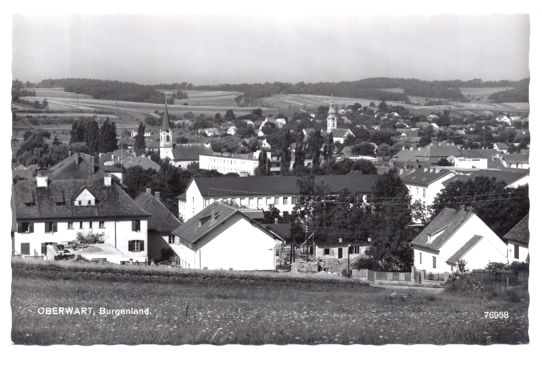 Ansichtskarte: Blick vom östlichen Schuldenberg gegen Westen