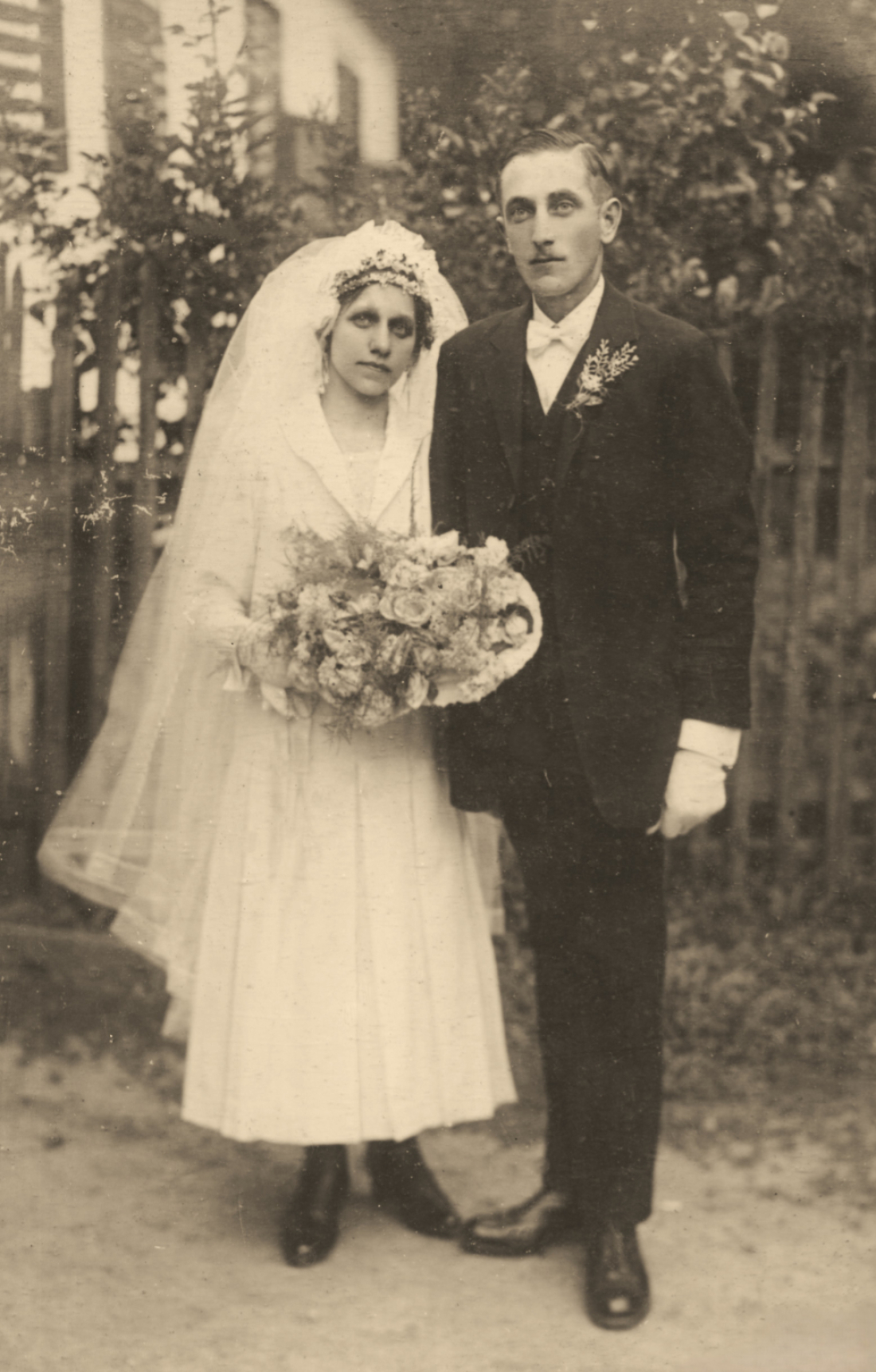 St. Martin: Das Hochzeitspaar Johann Guger (*1900/+1959) und Anna Mirtl (*1902/+1935)