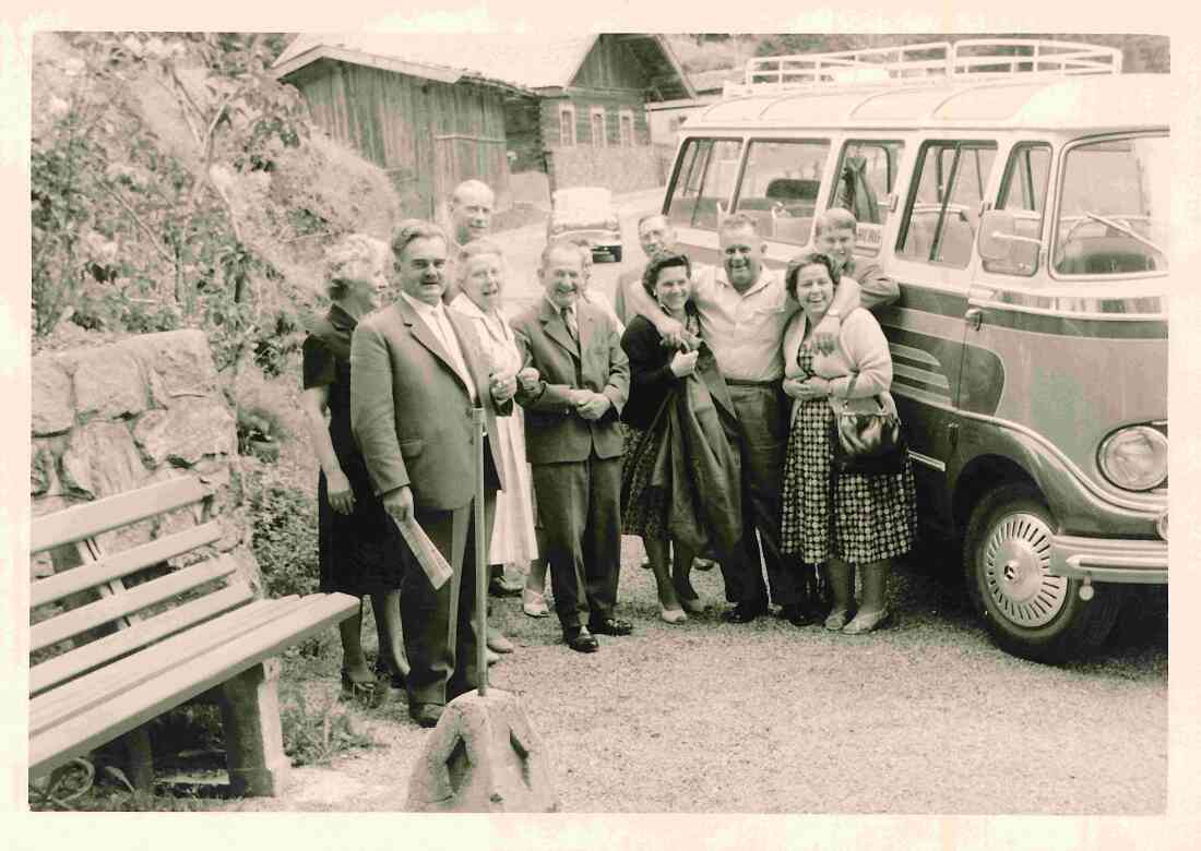 Ausflugsfahrt: Österreichrundfahrt mit einem Kleinbus der Südburg - Granich/Volcic/Schober/Kropf/Steurer/Hirschbeck