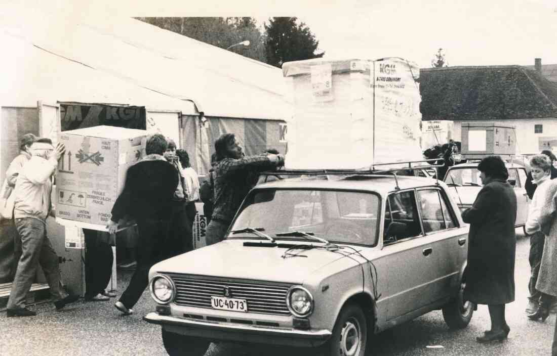 KGM (Konsum/COOP): Einkaufsboom / Ungarnboom nach der Grenzöffnung 1989