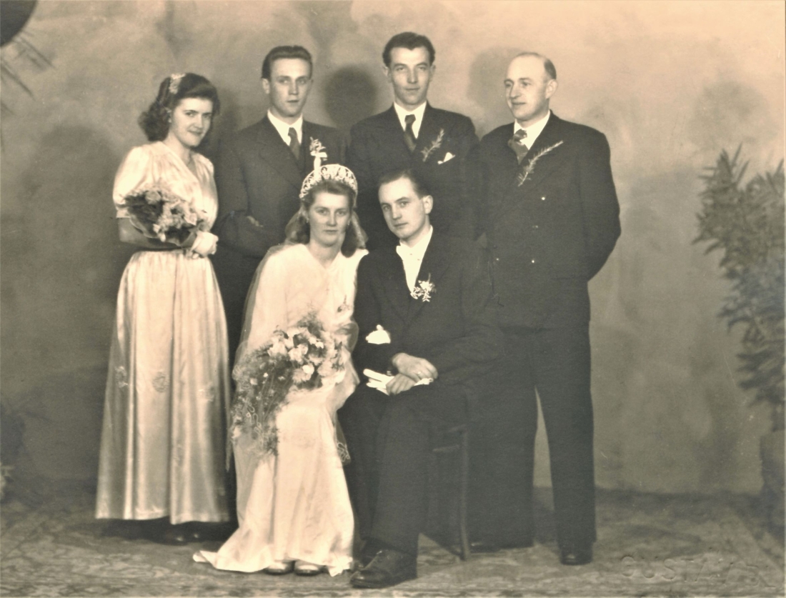 Hochzeit Maria Knebel (*1926/+2013) und Emmerich Graf (*1925/+2017) - Beethovengasse 12