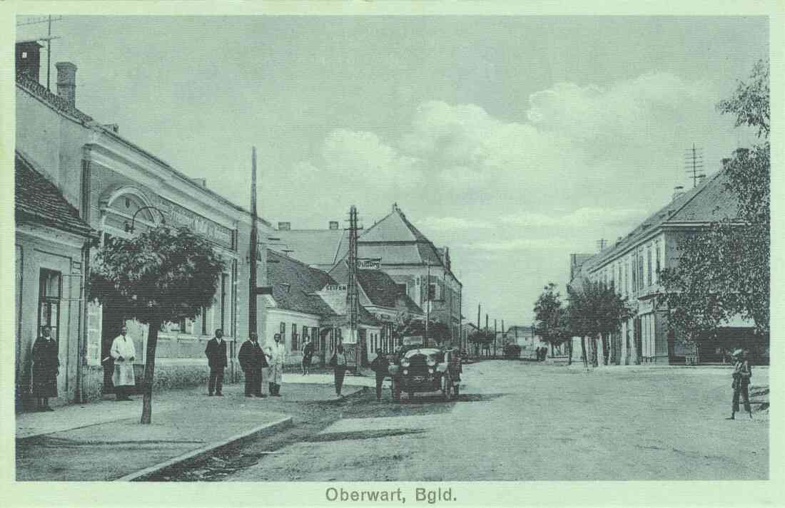 Ansichtskarte: Hauptstraße in Richtung Wienerstraße