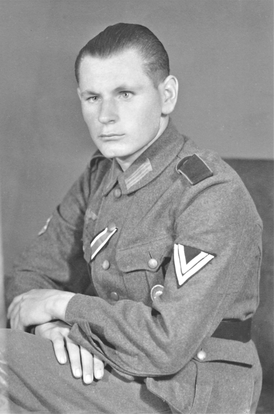 Samuel Kajdocsy (*1921 / +2012) als Soldat der Deutschen Wehrmacht - Portrait