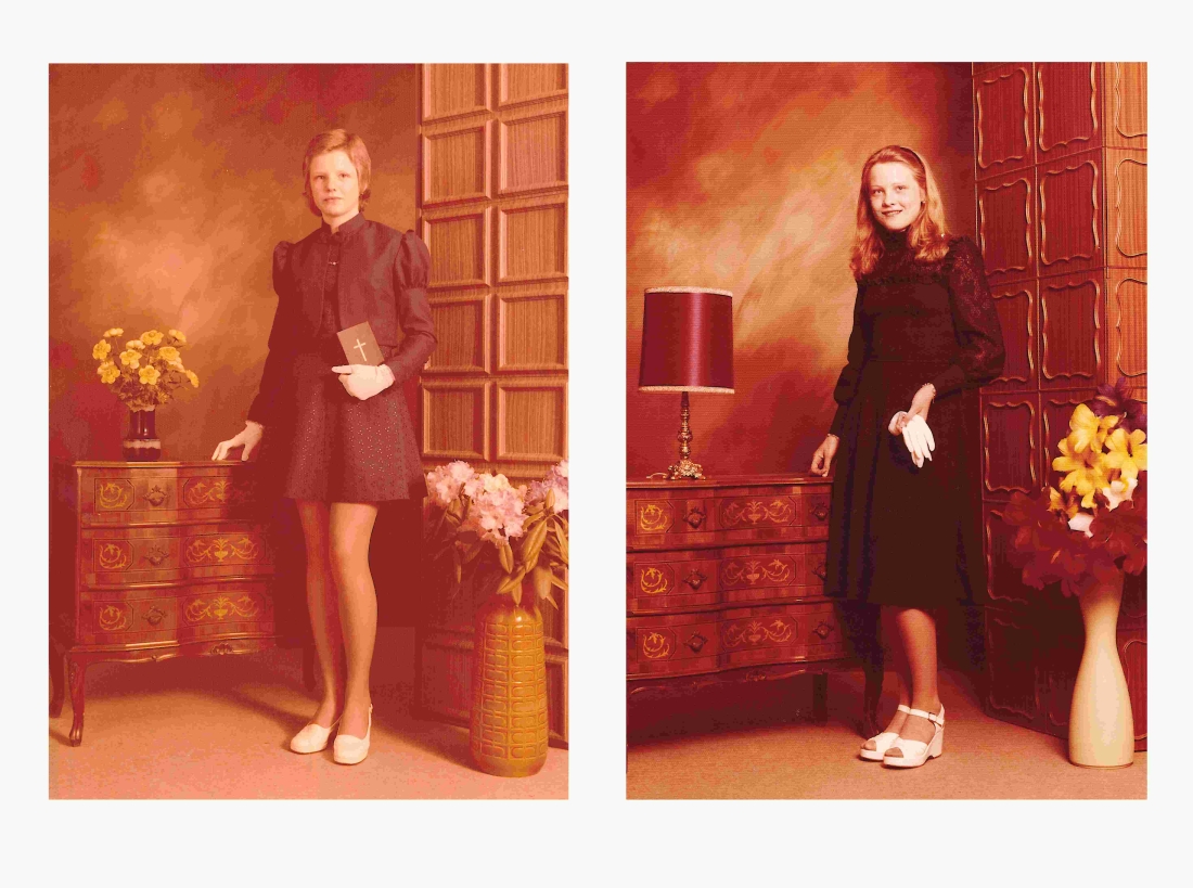 Konfirmationsbilder von Silvia und Sabine Neubauer