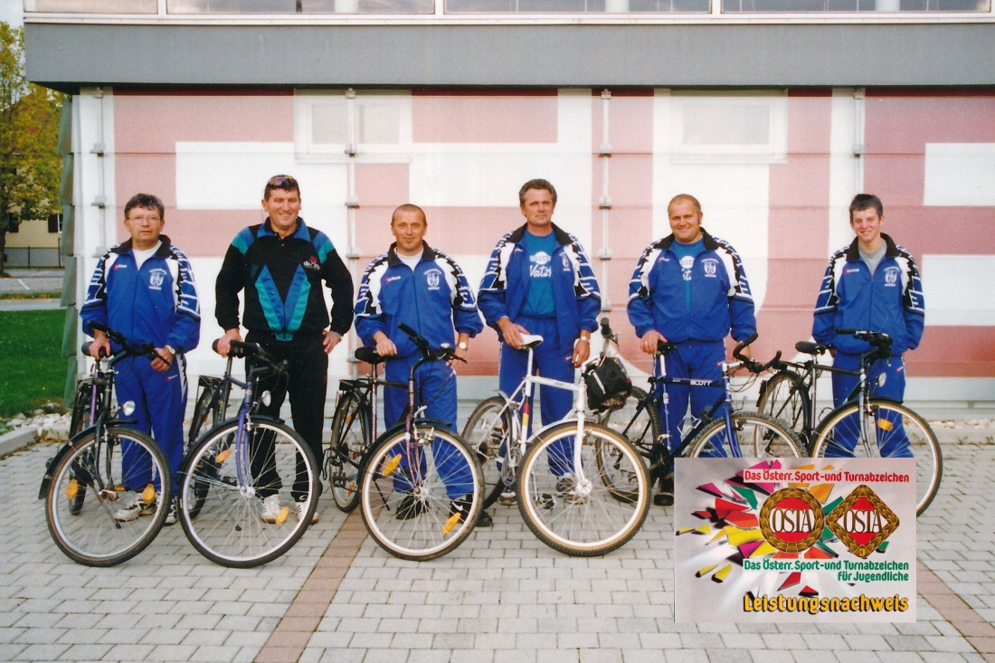 Stadtfeuerwehr und Gendarmerie: Ablegung des Österr. Sport- und Turnabzeichen (ÖSTA) - Gabriel/Meltsch/Mohat/Szabo/Seper/Eberhardt