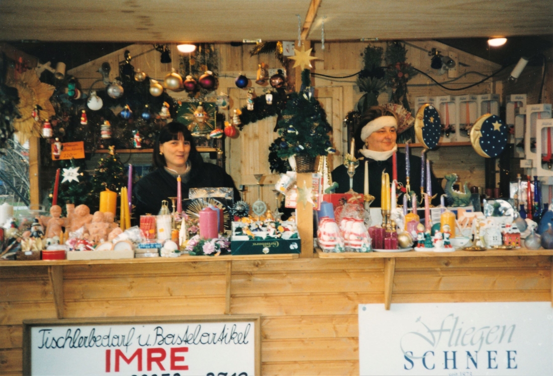 1. Oberwarter Christkindlmarkt: Die Firmen Imre und Fliegenschnee - Standler der ersten Stunde