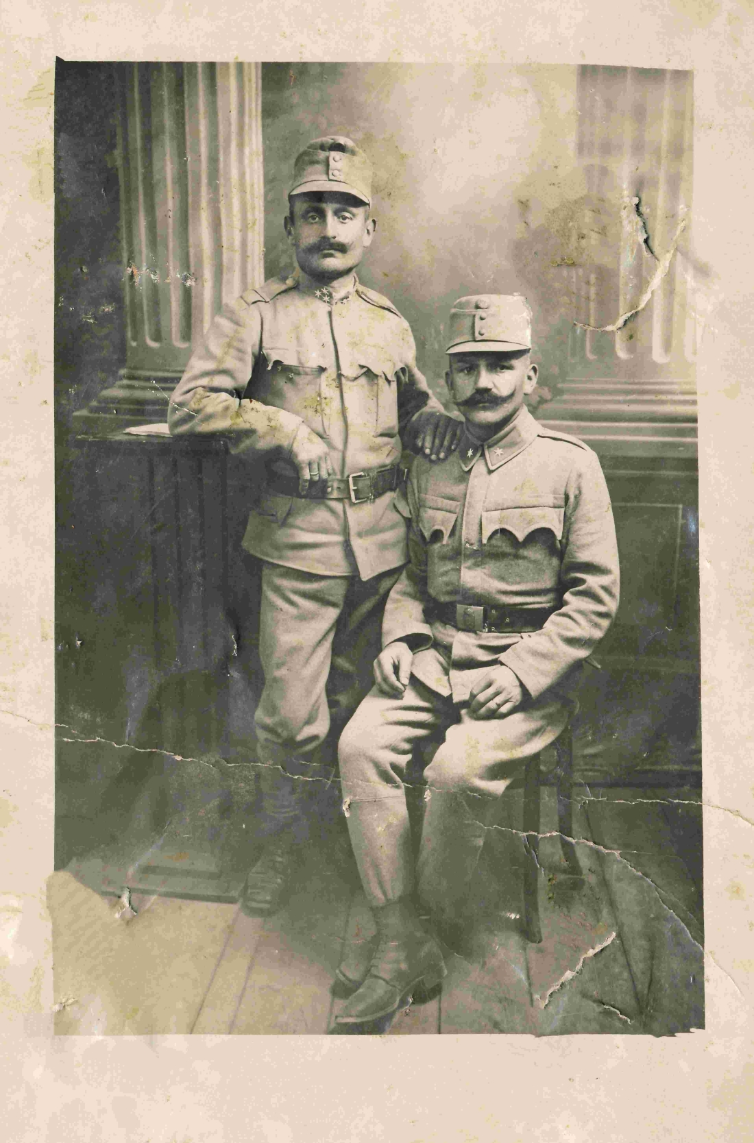 Rechts Alexander Benkö (*1879/+1958) - OW 652 / Wächterhaus 14 - als Soldat der österreichsch-ungarischen Doppelmonarchie  (Portrait)