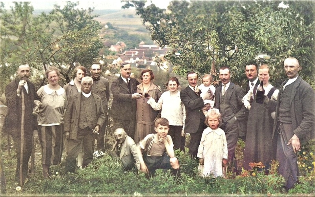 Kellerpartie am Hannersberg anlässlich seines Abgangs aus Oberwart: Offizial der Bezirkshauptmannschaft Erich Müller