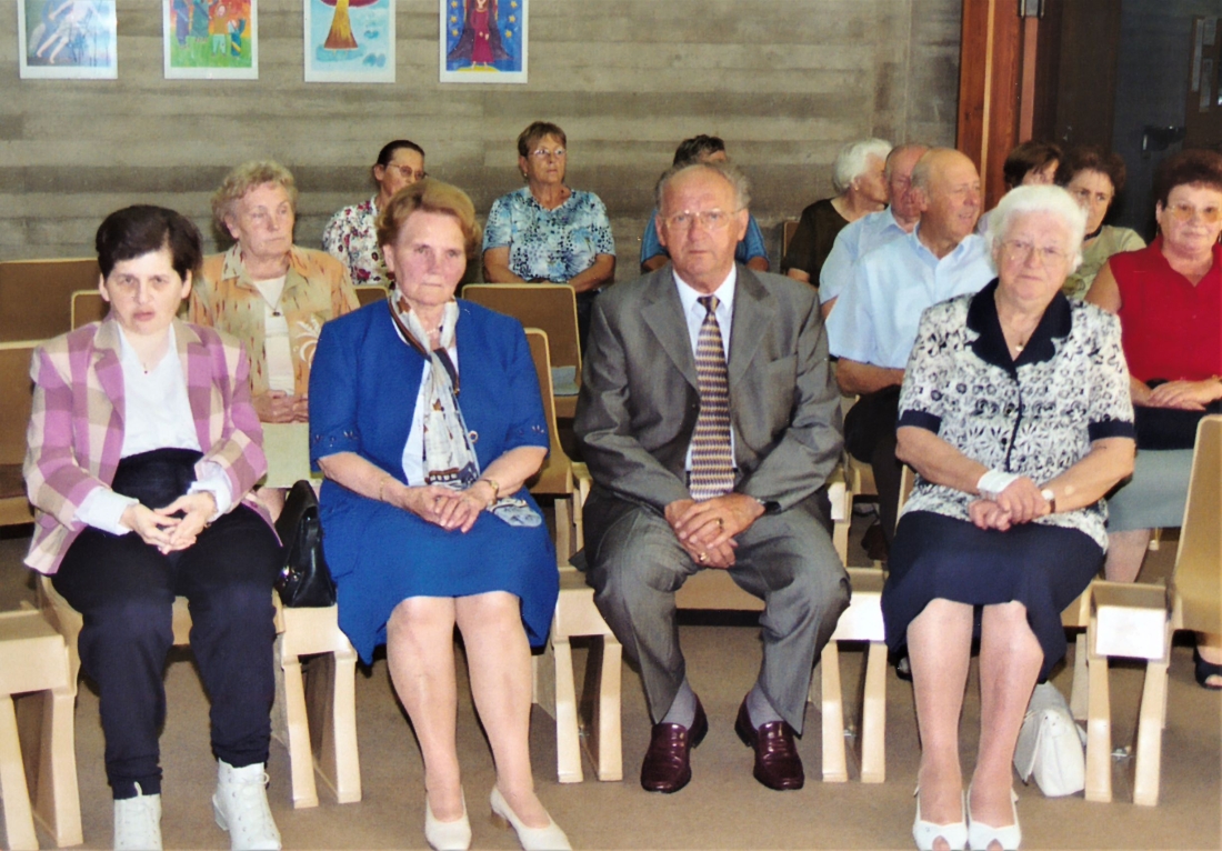Röm. kath. Pfarre: Goldene Hochzeit Irene (geb. Vörös, *1931/+2025) und Alfred (*1929/+2020) Riegler
