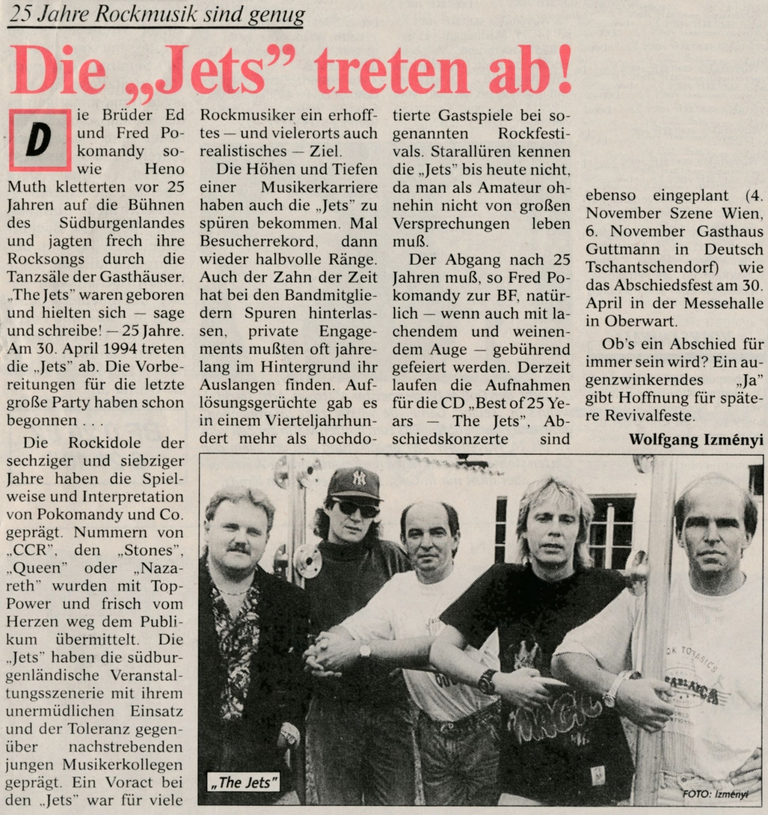Die "JETS" treten ab