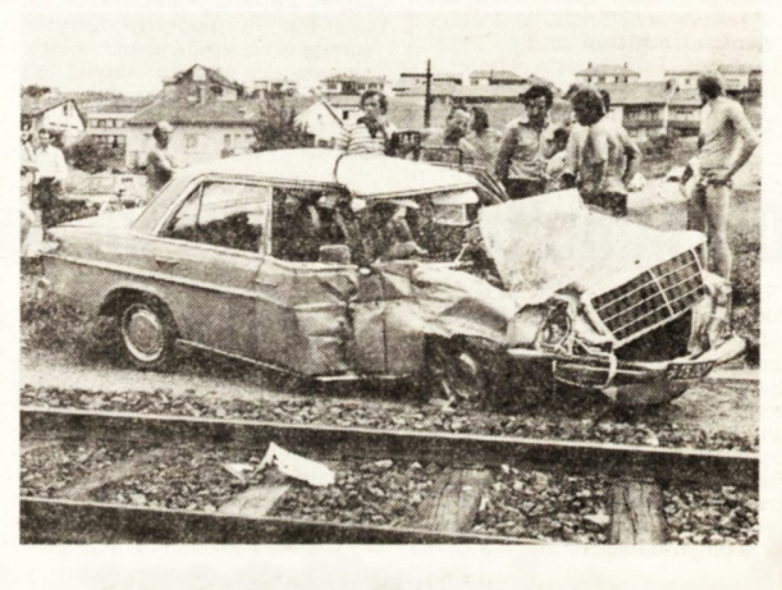 Tödlicher Unfall von Taxiunternehmer Johann Molnar (*1919/+1979)