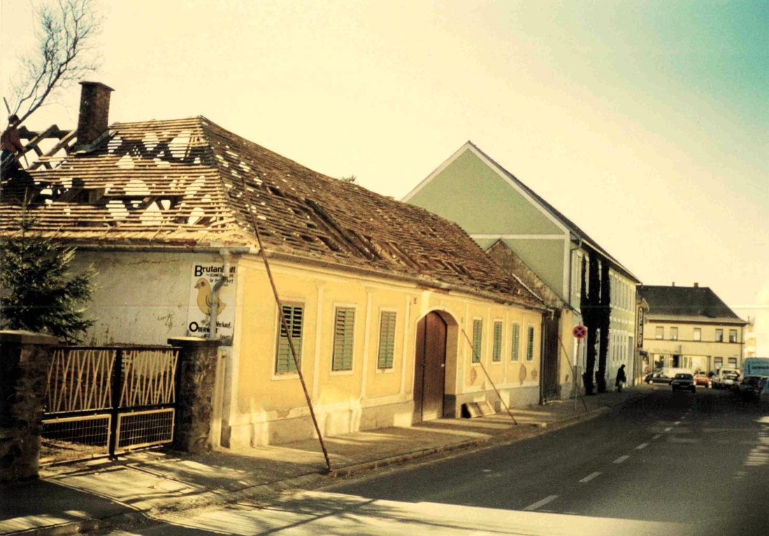 Abriss des Hauses Michael Ruzsa (Schlaningerstraße 6)
