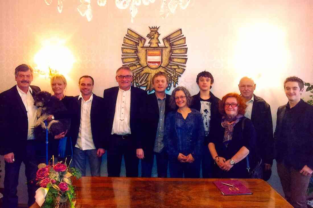 Heirat Harald und Michaela Kulovits: die Hochzeitsgesellschaft - Kraus/Neubauer/Bauer/Rodler/Gangoly/Peischl,