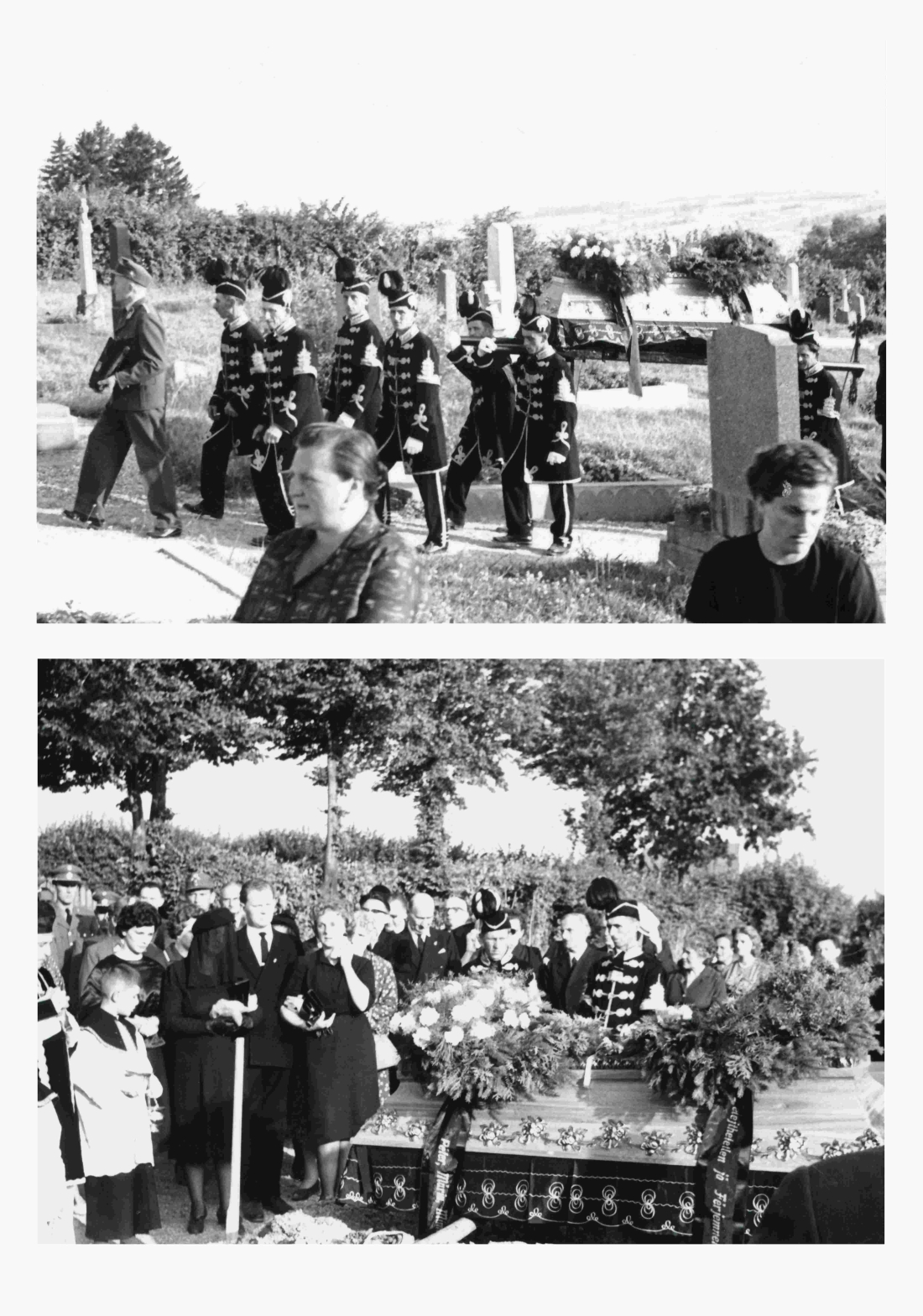 Röm. kath. Pfarre: Begräbnis Paul v. Csoknyai (*1892/+1961) - Friedhof