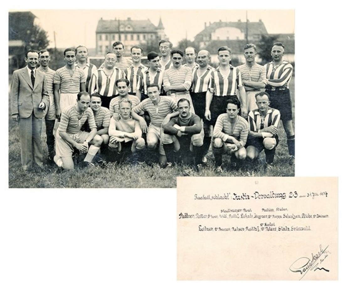 "Fußball-Schlacht" Justiz / Verwaltung am 31. Juli 1937