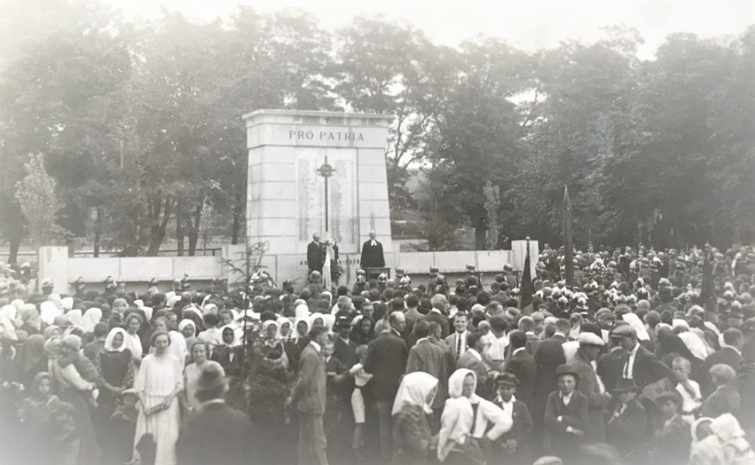 Weihe des Kriegerdenkmals im Stadtpark am 29. Juni 1924