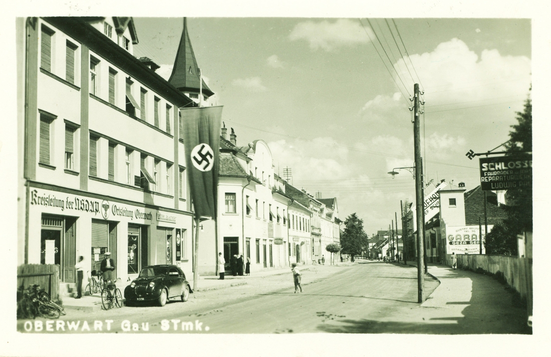 Ansichtskarte: die Kreisleitung der NSDAP im Haus Wienerstraße 18