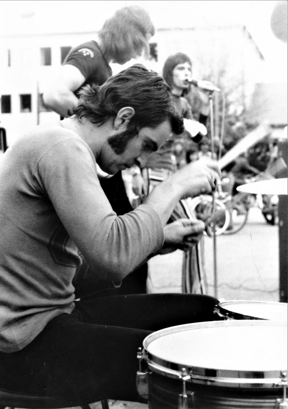 The JETS (erstes Open-Air-Konzert in Oberwart): Ed Pokomany am Schlagzeug