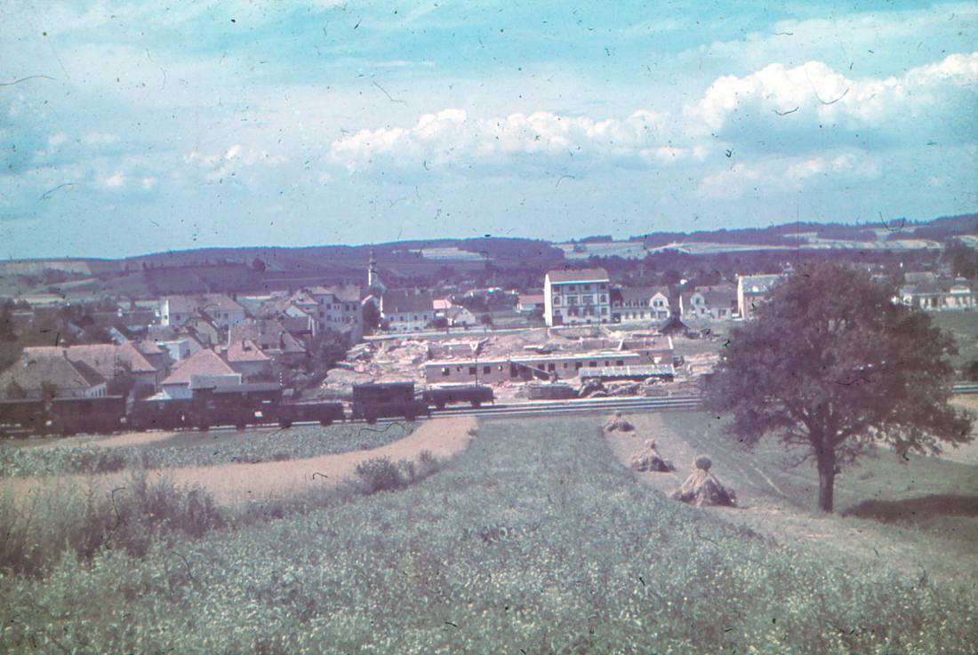 Blick auf den ersten Rohbauteil der Südtirolersiedlung (Andreas Hofergasse 22)