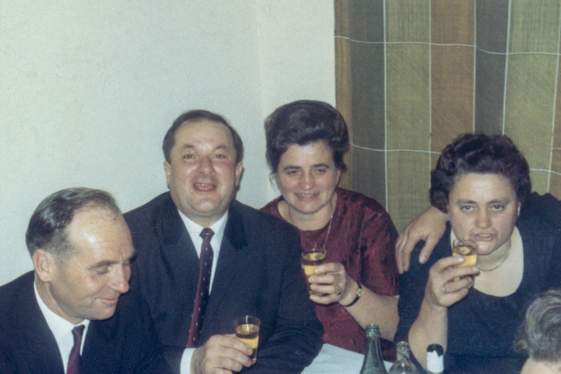 Silvesterfeier im Gasthof Neubauer mit den Ehepaaren Balazs und Grünauer